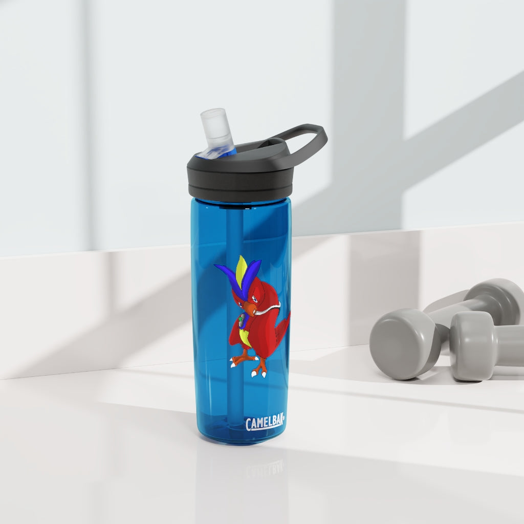 Faulkoneir CamelBak Eddy® Water Bottle in 20oz and 25oz sizes, showcasing its durable Tritan™ material and spill-proof design.