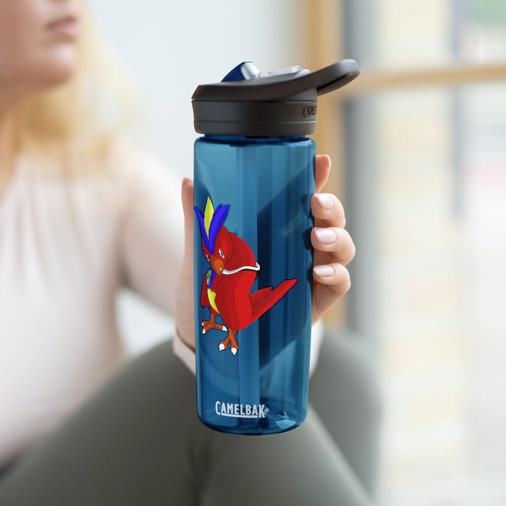 Faulkoneir CamelBak Eddy® Water Bottle in 20oz and 25oz sizes, showcasing its durable Tritan™ material and spill-proof design.