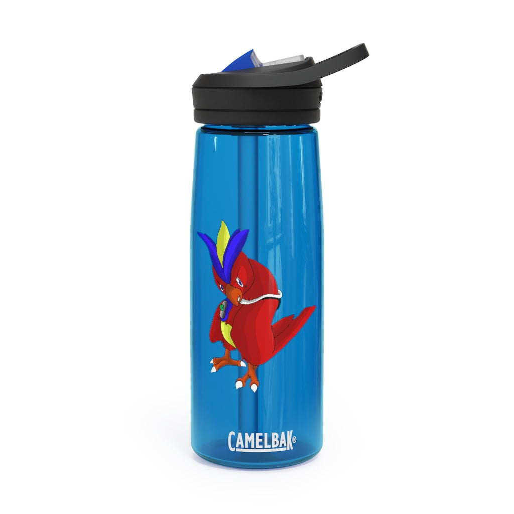 Faulkoneir CamelBak Eddy® Water Bottle in 20oz and 25oz sizes, showcasing its durable Tritan™ material and spill-proof design.
