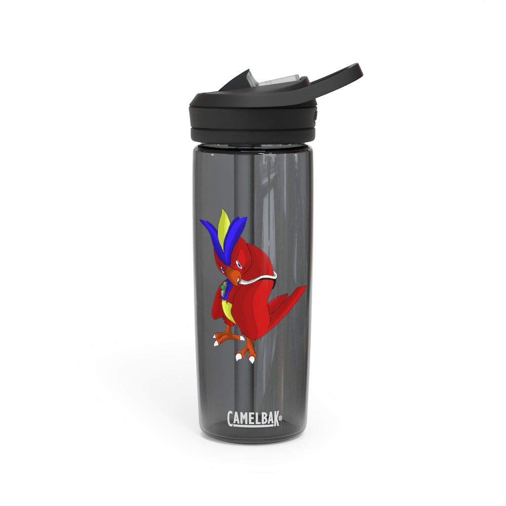 Faulkoneir CamelBak Eddy® Water Bottle in 20oz and 25oz sizes, showcasing its durable Tritan™ material and spill-proof design.