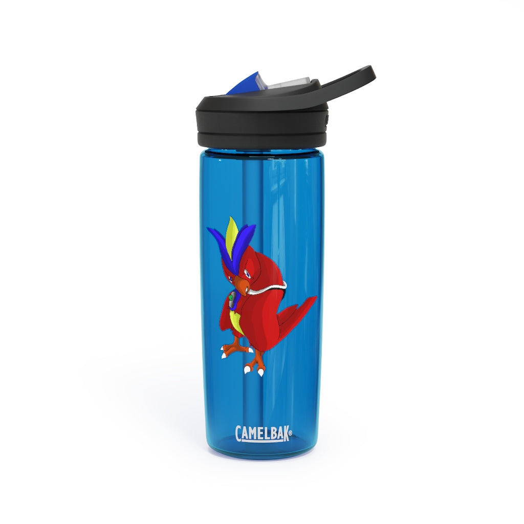 Faulkoneir CamelBak Eddy® Water Bottle in 20oz and 25oz sizes, showcasing its durable Tritan™ material and spill-proof design.