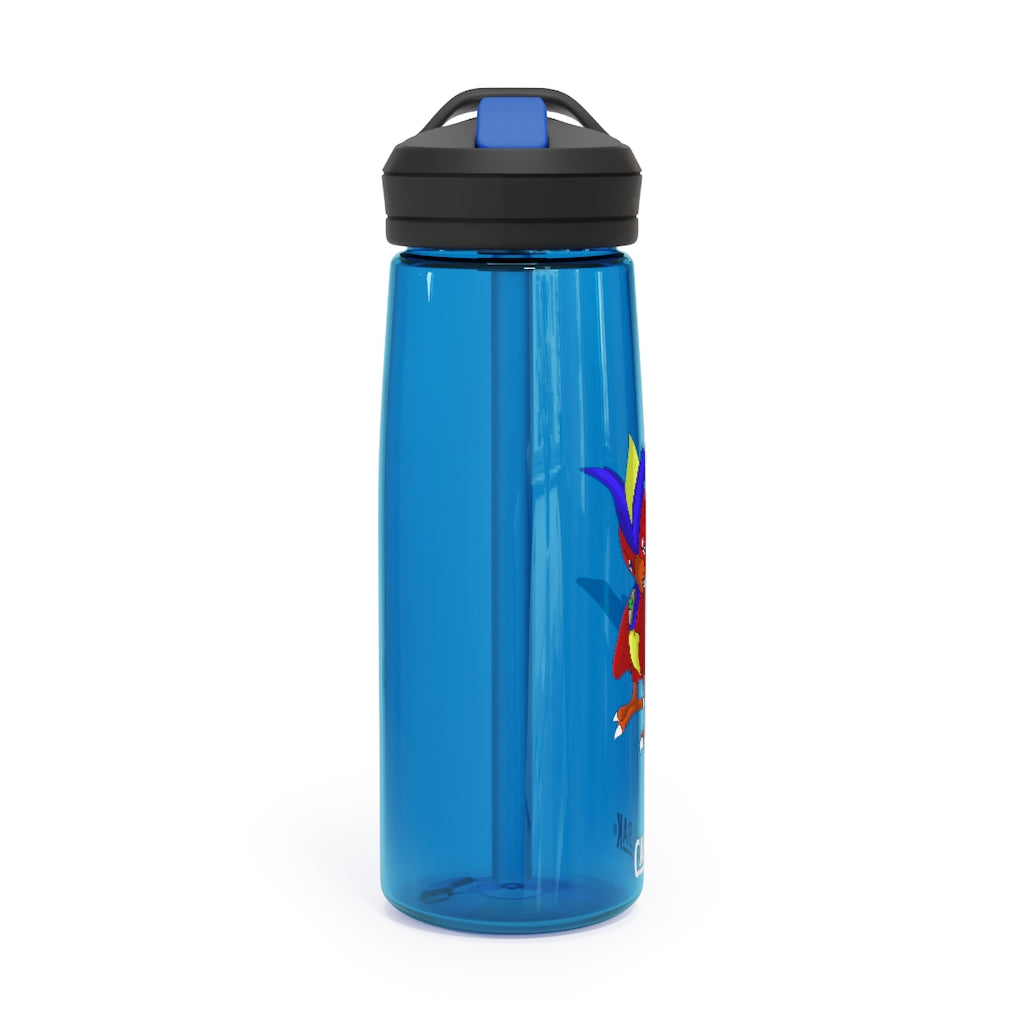 Faulkoneir CamelBak Eddy® Water Bottle in 20oz and 25oz sizes, showcasing its durable Tritan™ material and spill-proof design.