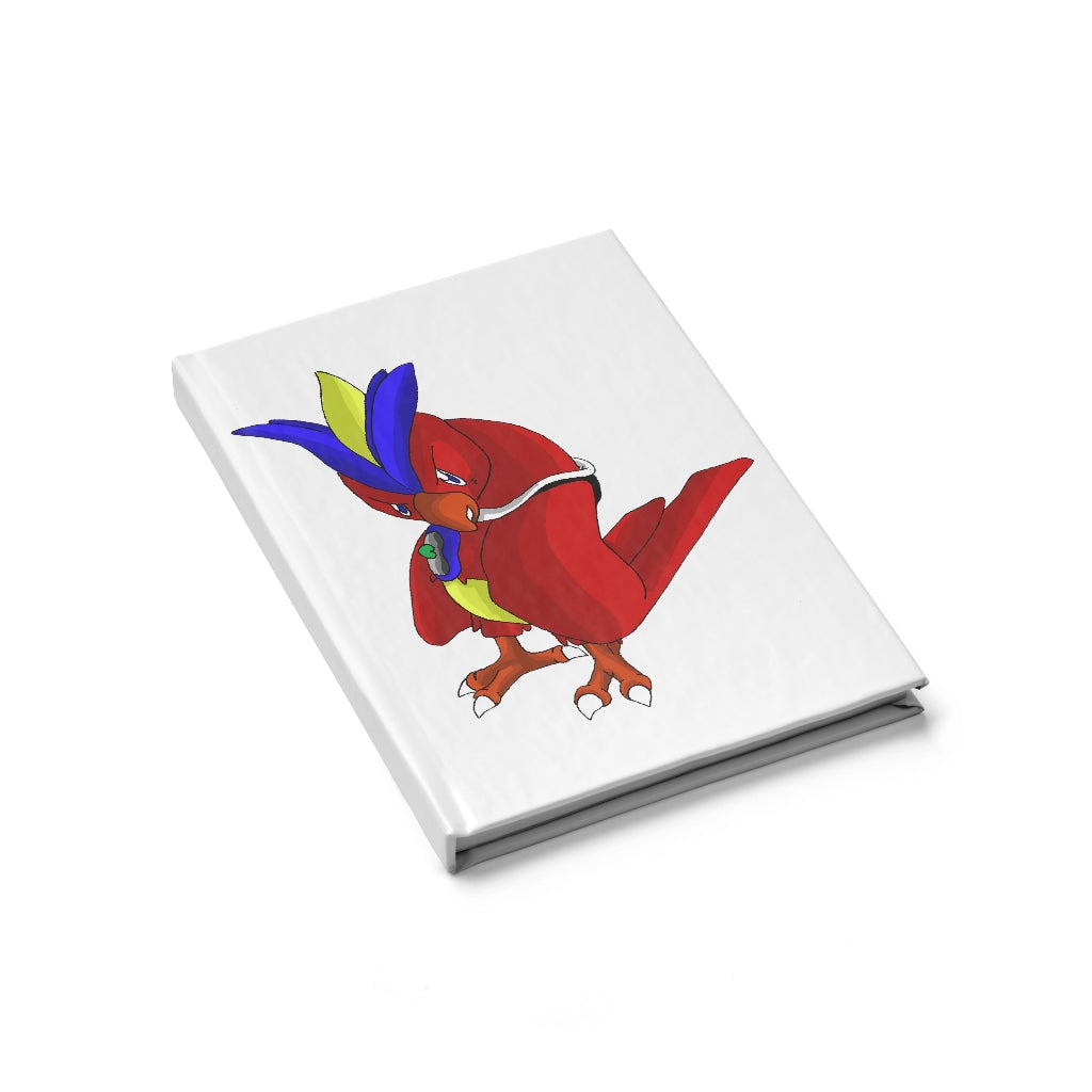 Faulkoneir Journal - Blank with hardcover and wraparound print, showcasing its blank pages for creativity.