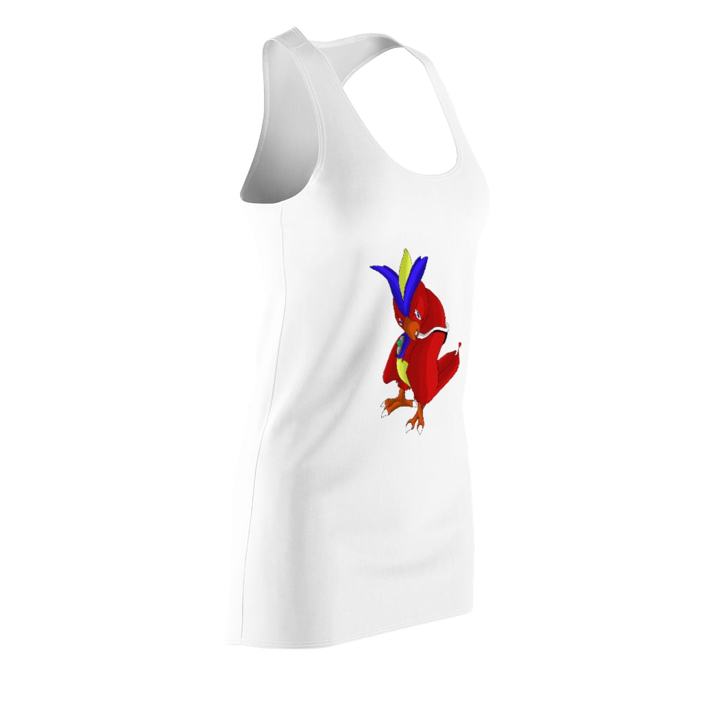 Faulkoneir Women's Cut & Sew Racerback Dress showcasing a stylish and feminine design in a lightweight fabric.