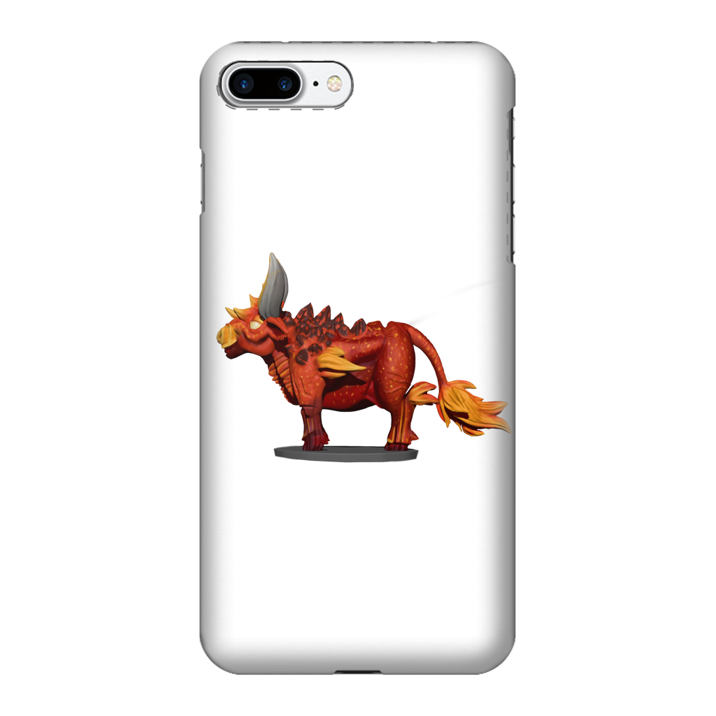 Fire Bull Fully Printed Tough Phone Case showcasing vibrant design and dual-layer protection.