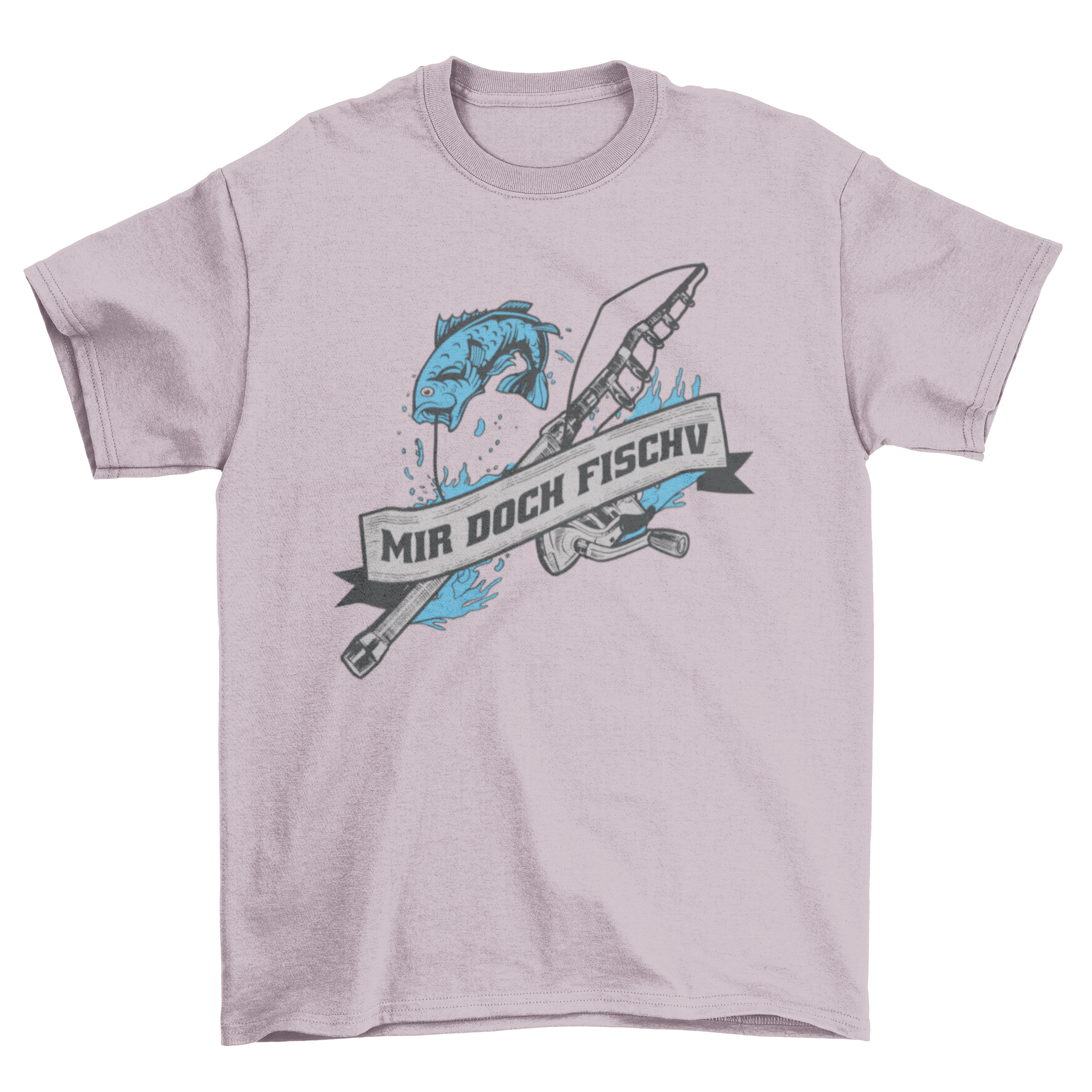 A stylish t-shirt featuring a fishing rod and fish design with the quote 'I'm fishy', perfect for fishing enthusiasts.