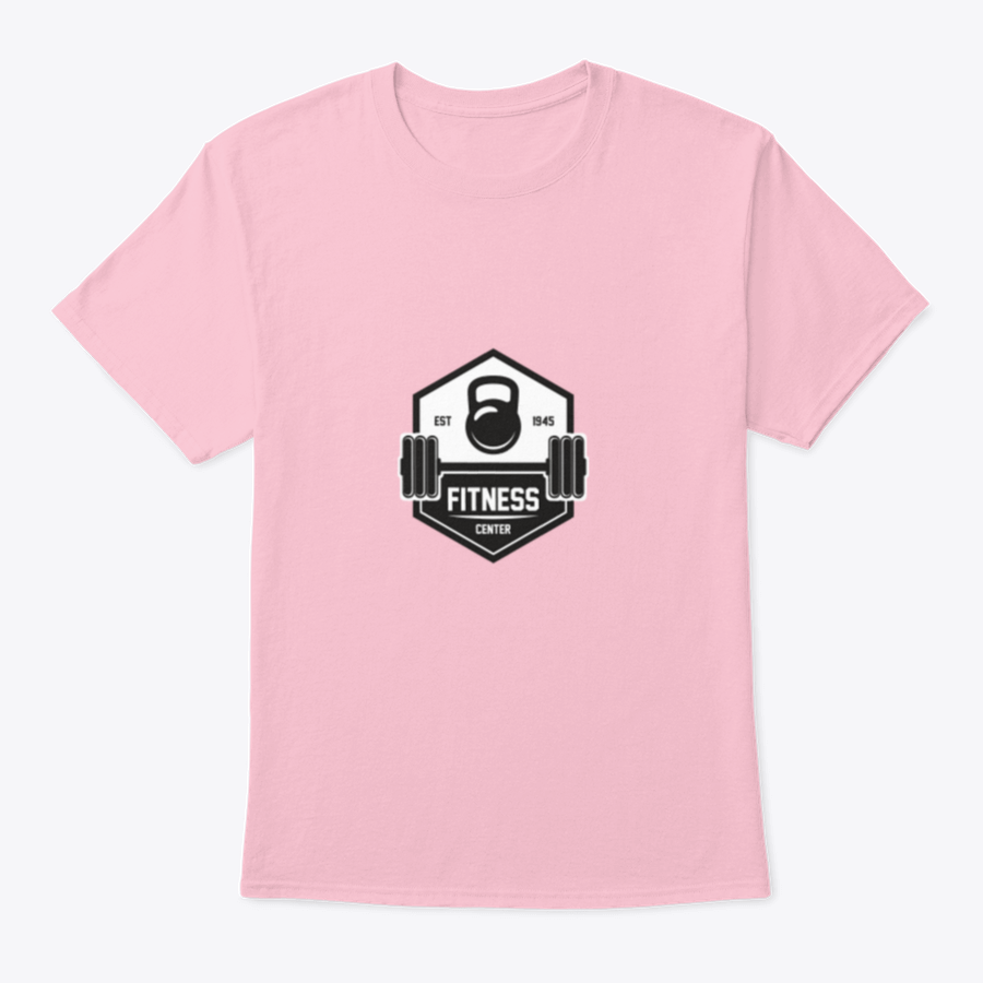 Fitness For Health Design T-shirt showcasing a classic fit and midweight fabric, ideal for workouts and casual wear.