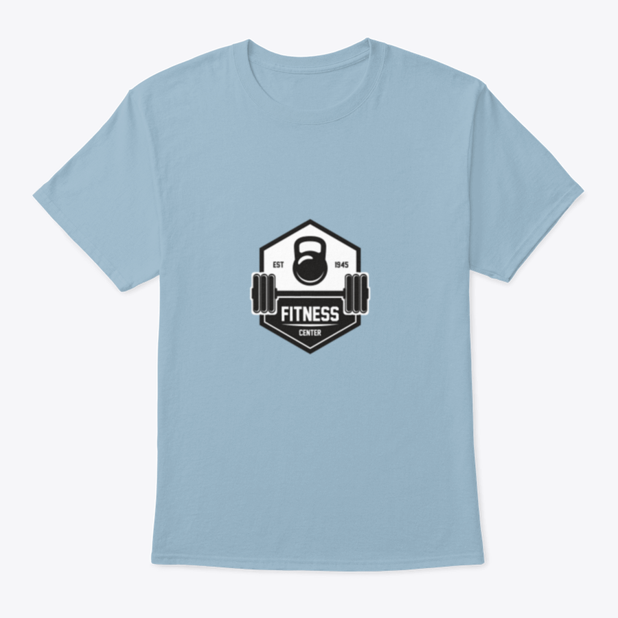 Fitness For Health Design T-shirt showcasing a classic fit and midweight fabric, ideal for workouts and casual wear.