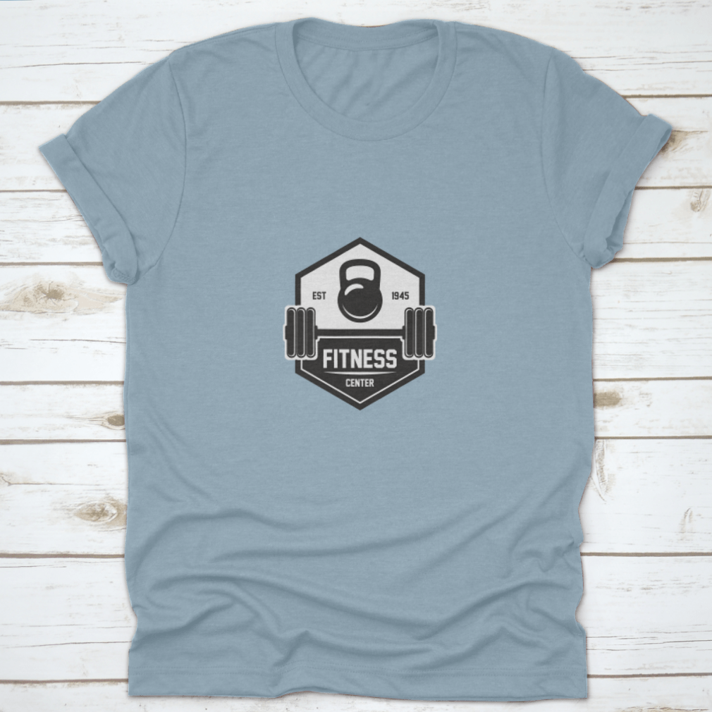 Fitness For Health Design T-shirt showcasing a classic fit and midweight fabric, ideal for workouts and casual wear.