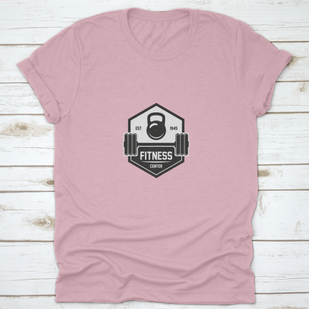 Fitness For Health Design T-shirt showcasing a classic fit and midweight fabric, ideal for workouts and casual wear.