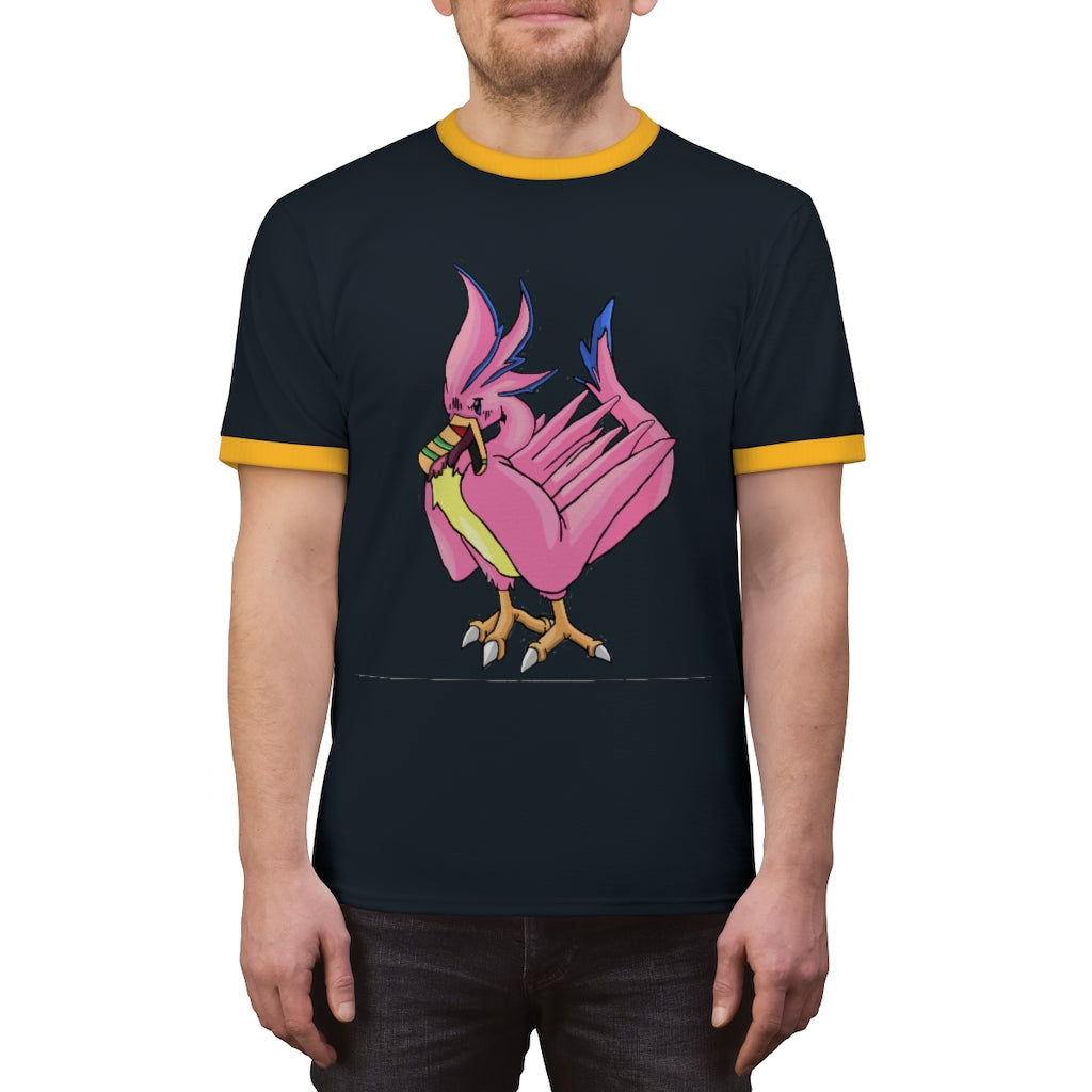 Flaremyu Unisex Ringer Tee showcasing various colors and a classic design, perfect for summer wear.