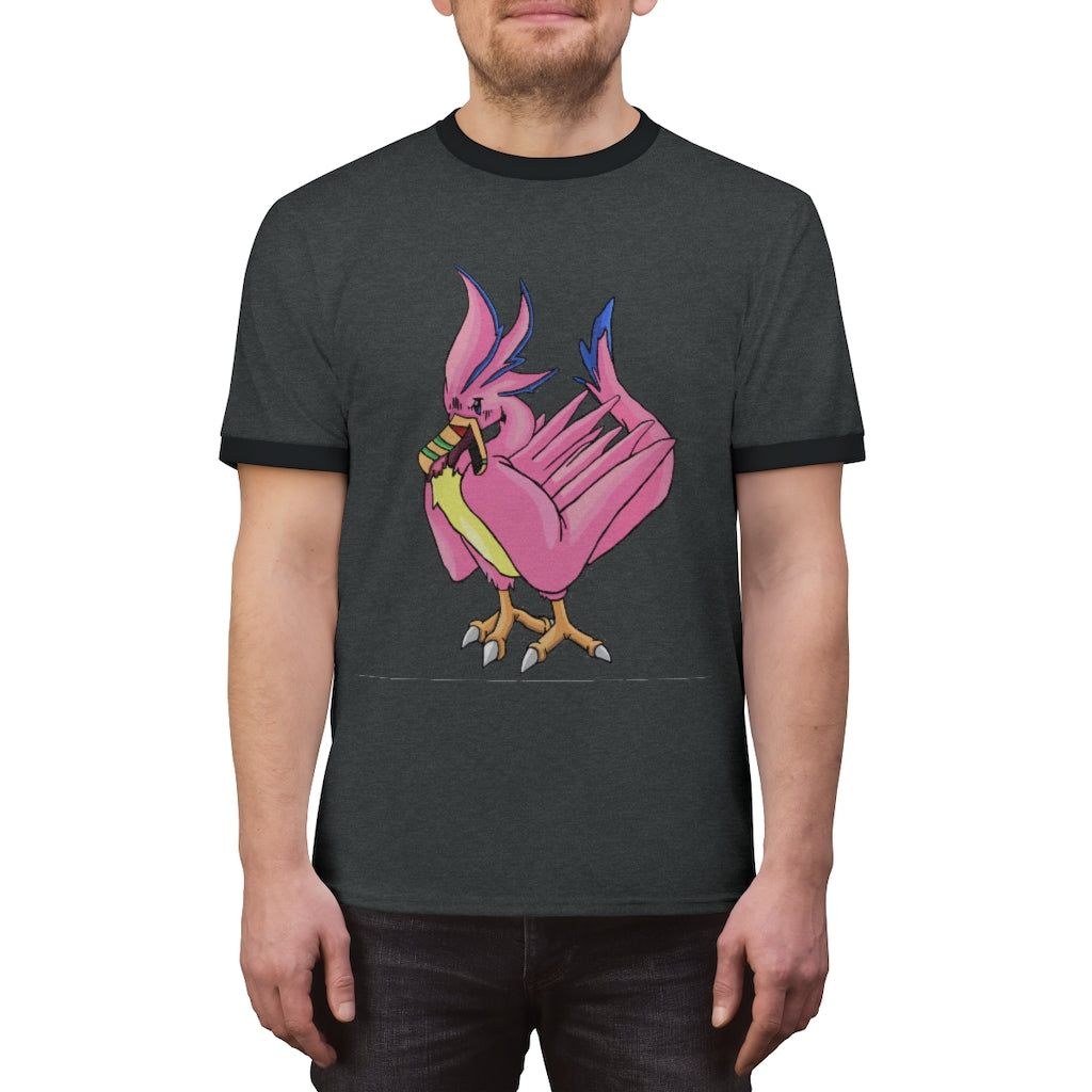 Flaremyu Unisex Ringer Tee showcasing various colors and a classic design, perfect for summer wear.