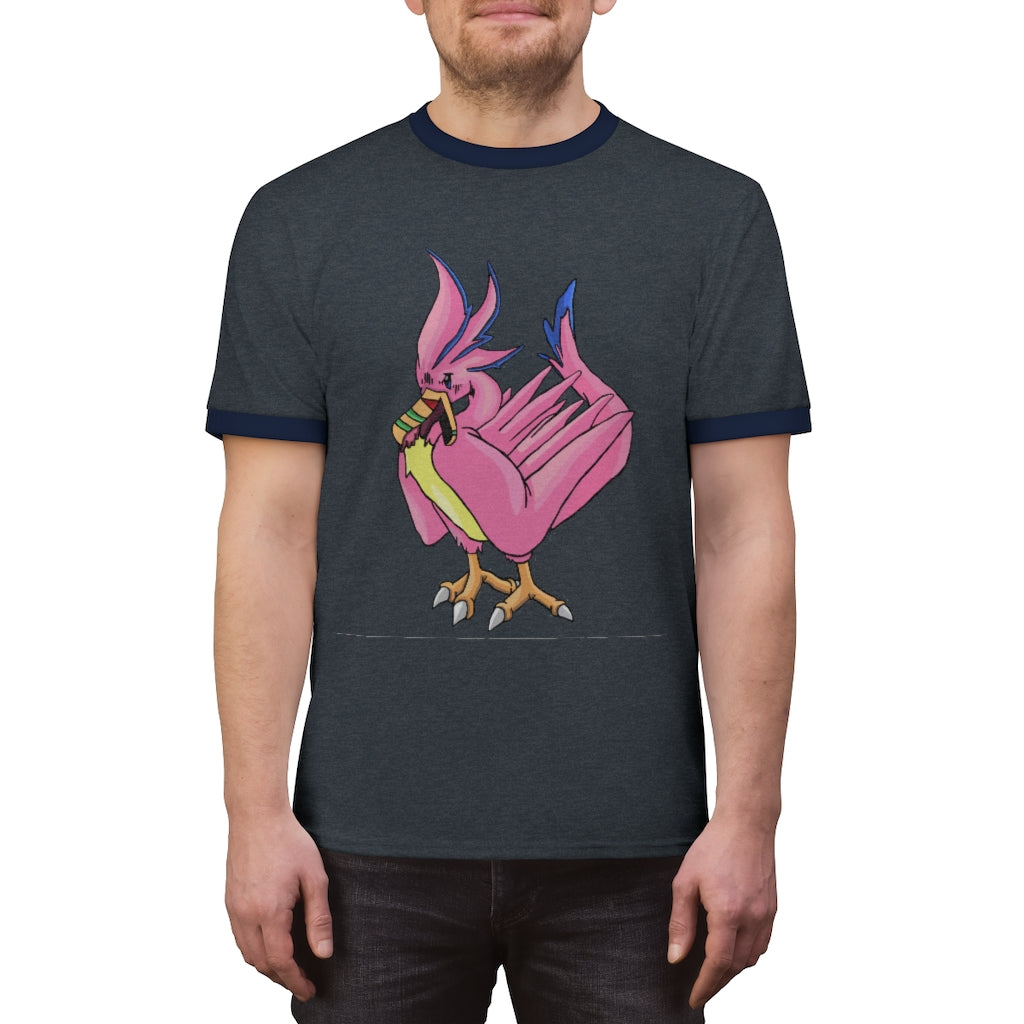 Flaremyu Unisex Ringer Tee showcasing various colors and a classic design, perfect for summer wear.