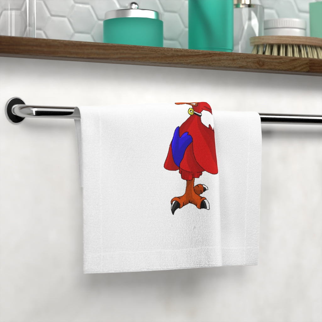 Flaryu Face Towel featuring a customizable polyester front and soft cotton back, ideal for personal designs.