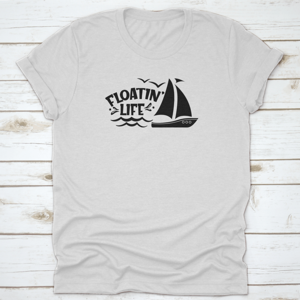 Floatin’ Life Motivational Quotes Design Tee in various colors, showcasing its comfortable fit and inspirational design.