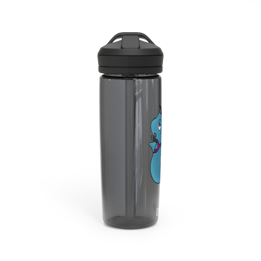 Flozo CamelBak Eddy® Water Bottle in 20oz and 25oz sizes, made from durable Tritan™ material, featuring a screw-on lid and spill-proof biting valve.