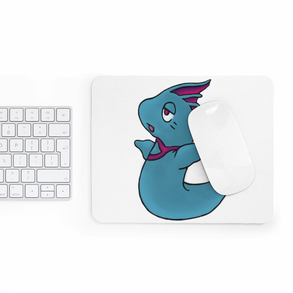 Flozo Mouse Pad featuring a vibrant personalized design on a smooth Neoprene surface, ideal for enhancing desk decor.