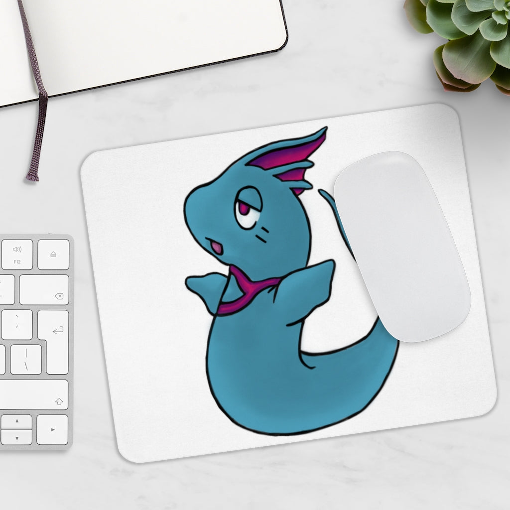 Flozo Mouse Pad featuring a vibrant personalized design on a smooth Neoprene surface, ideal for enhancing desk decor.