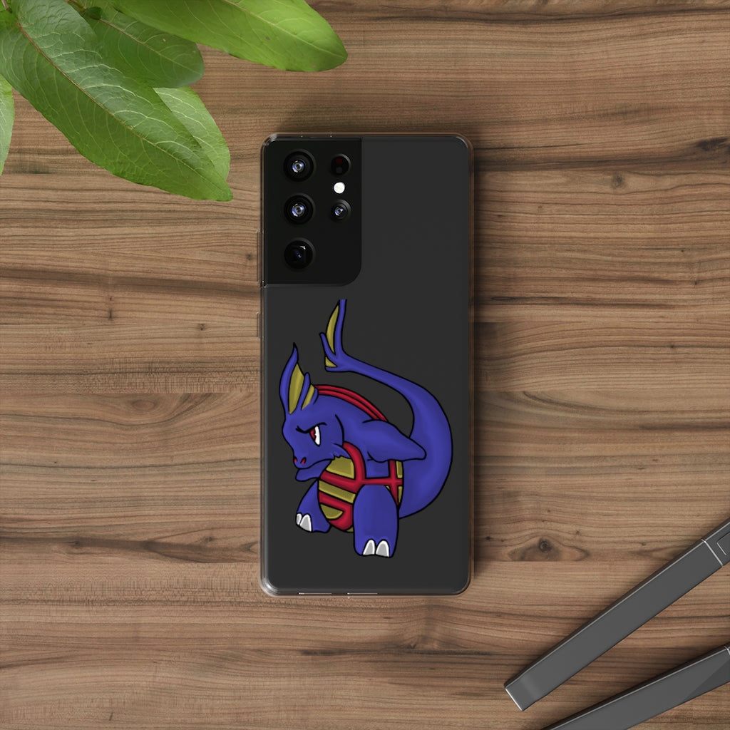 Flozor Clear Case showcasing a sleek, transparent design with precise cutouts for buttons and ports, ideal for smartphone protection.