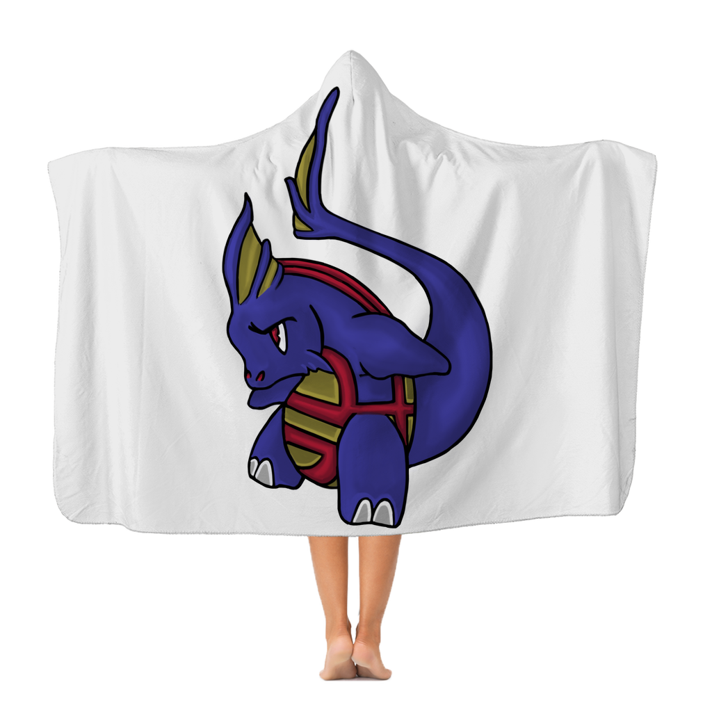 Flozor Premium Adult Hooded Blanket in vibrant colors, showcasing its soft fleece material and cozy hood design.