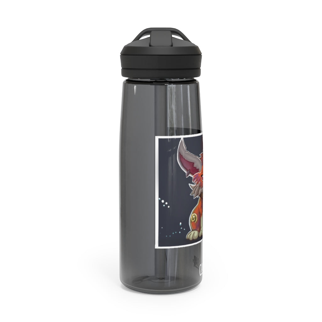 Foxxy CamelBak Eddy® Water Bottle in vibrant colors, showcasing its ergonomic design and spill-proof valve.