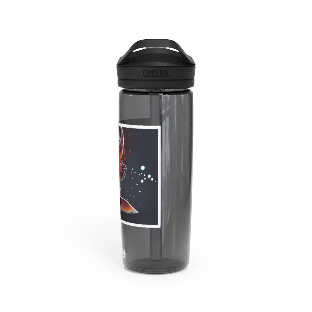 Foxxy CamelBak Eddy® Water Bottle in vibrant colors, showcasing its ergonomic design and spill-proof valve.