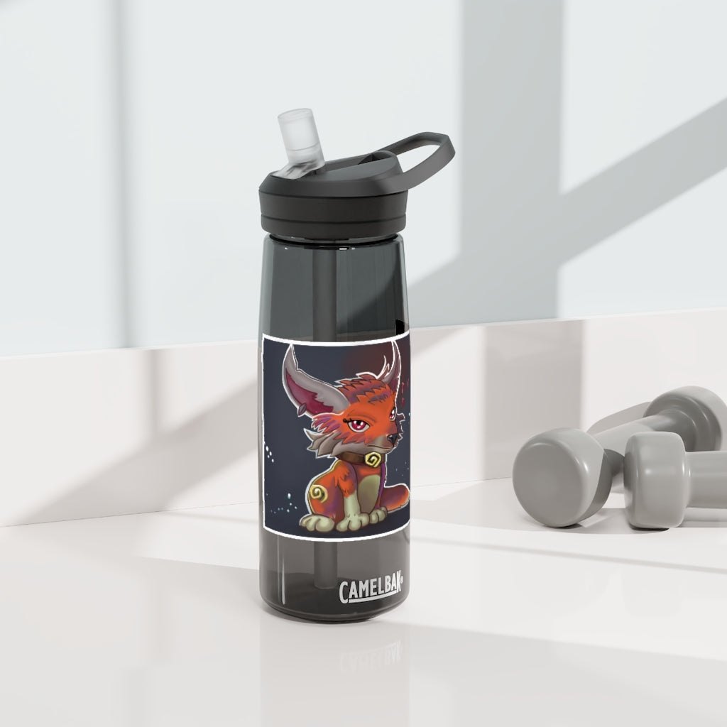 Foxxy CamelBak Eddy® Water Bottle in vibrant colors, showcasing its ergonomic design and spill-proof valve.