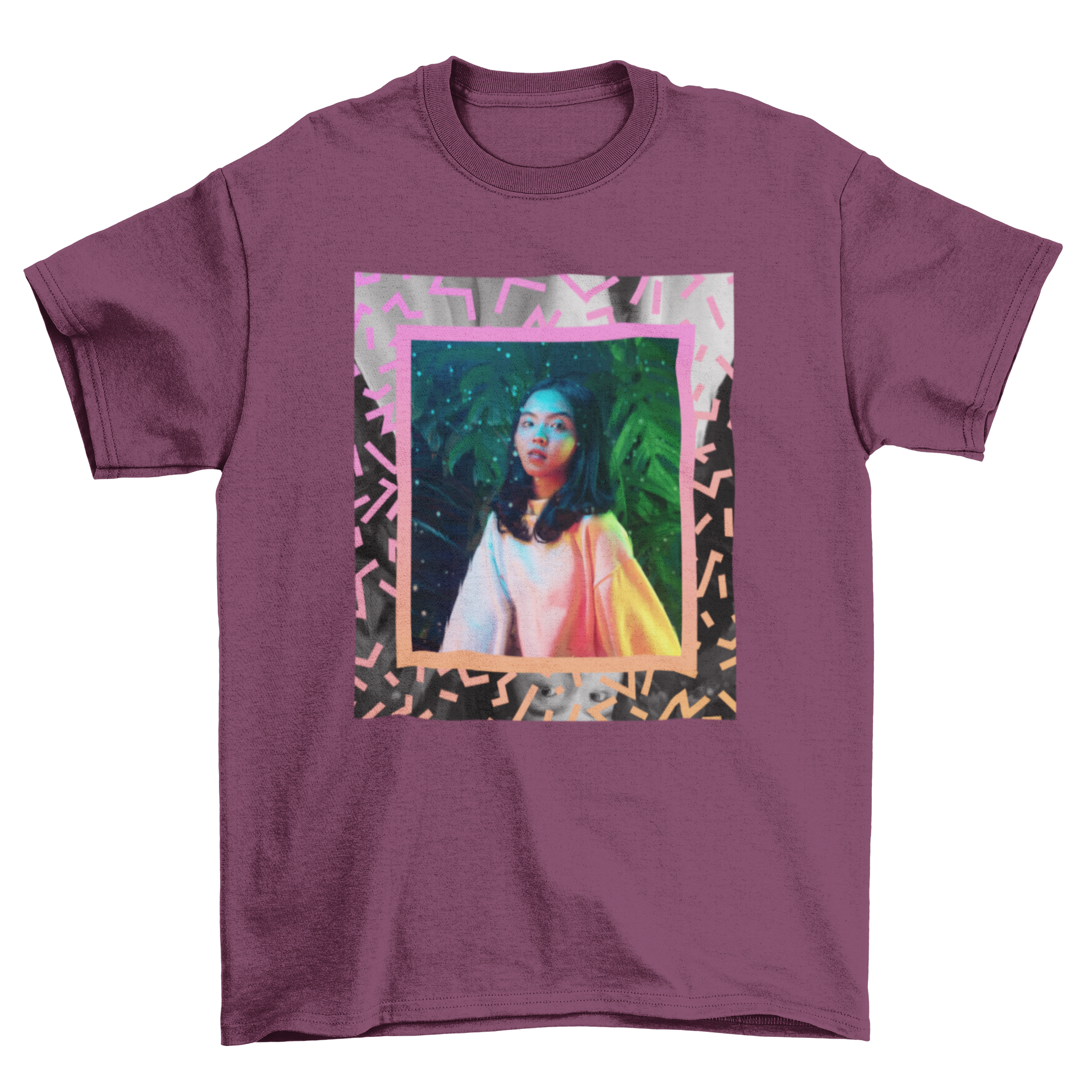 A stylish Frame T-shirt design featuring a beautiful artistic frame graphic on a soft fabric.