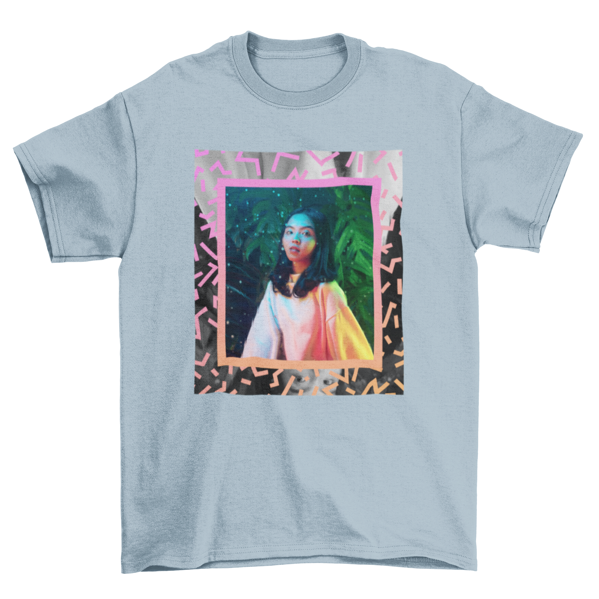 A stylish Frame T-shirt design featuring a beautiful artistic frame graphic on a soft fabric.