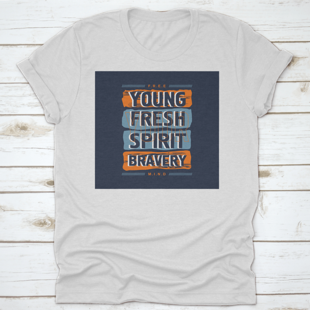 A stylish Free Mind T-Shirt featuring a youthful slogan, made from soft cotton fabric, perfect for casual wear.