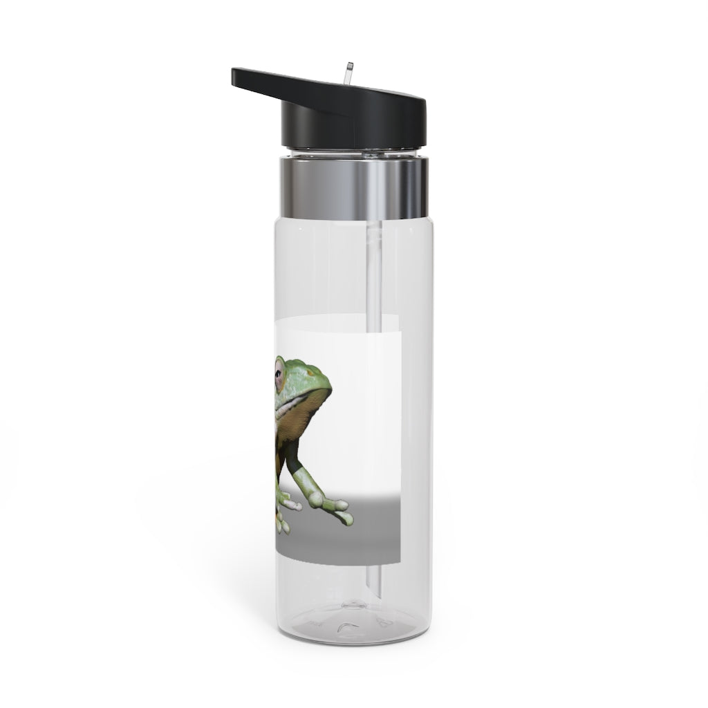 Frog Kensington Tritan™ Sport Bottle in vibrant colors with a carabiner hook, showcasing its durable design and spill-resistant lid.