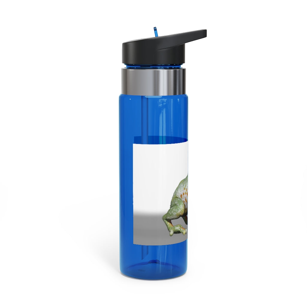 Frog Kensington Tritan™ Sport Bottle in vibrant colors with a carabiner hook, showcasing its durable design and spill-resistant lid.