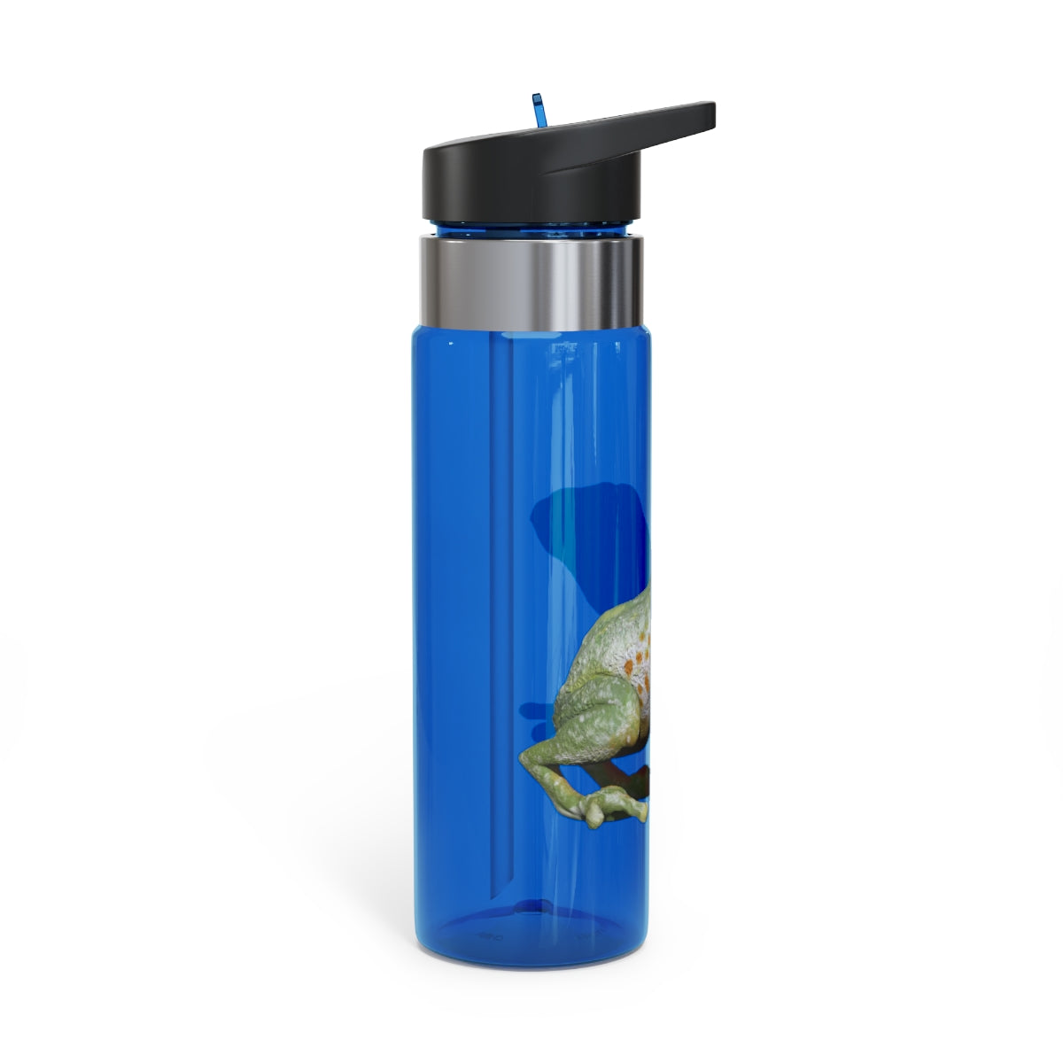Frog Kensington Tritan™ Sport Bottle in vibrant colors with a carabiner hook, showcasing its durable design and spill-resistant lid.