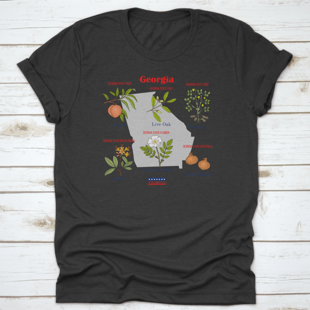 Georgia Set of USA Official State Symbols featuring cotton fabric and classic fit design.