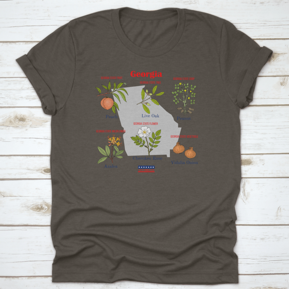 Georgia Set of USA Official State Symbols featuring cotton fabric and classic fit design.