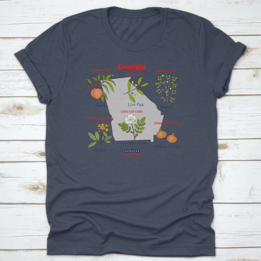 Georgia Set of USA Official State Symbols featuring cotton fabric and classic fit design.