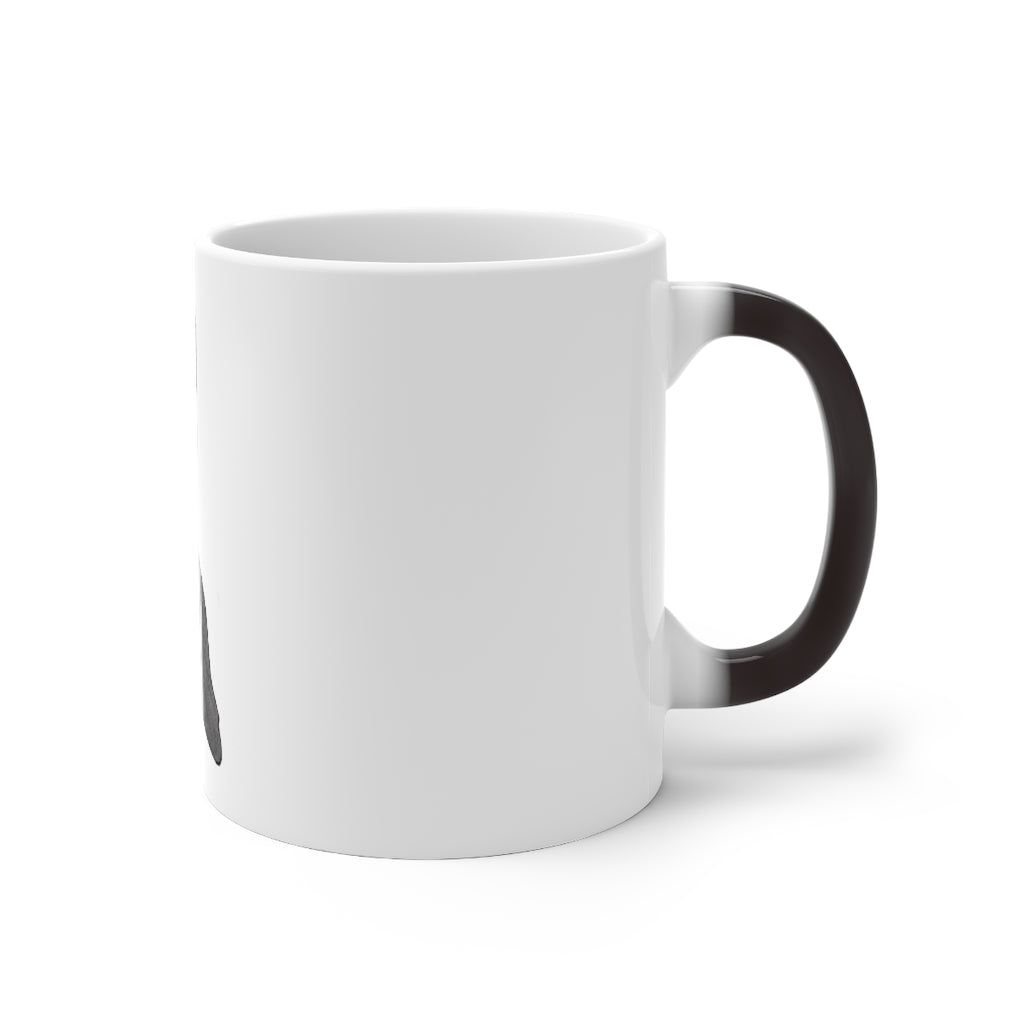 Ghoul Color Changing Mug showcasing its unique design and color-changing feature when filled with a hot beverage.