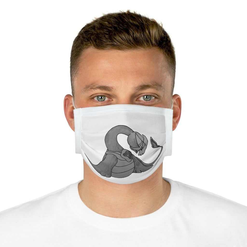 Ghoulaba Cotton Face Mask featuring unique motifs and adjustable earloops, made from 100% cotton for comfort and style.