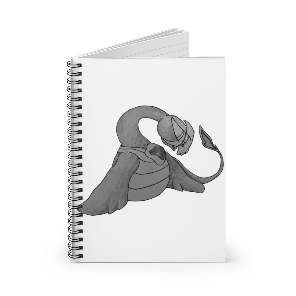 Ghoulaba Spiral Notebook with ruled line pages and a stylish printed cover.
