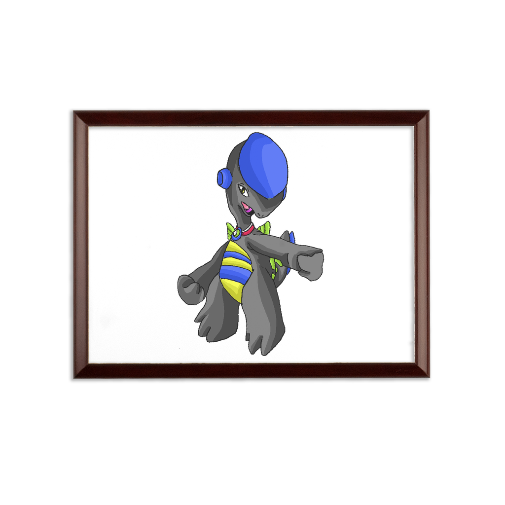 Glissgliss Sublimation Wall Plaque with brown wooden frame and white printable surface, showcasing its elegant ogee shaped edge.