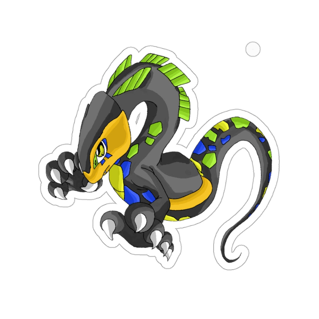 Glisstron Kiss-Cut Stickers showcasing various custom shapes and sizes on a white background.