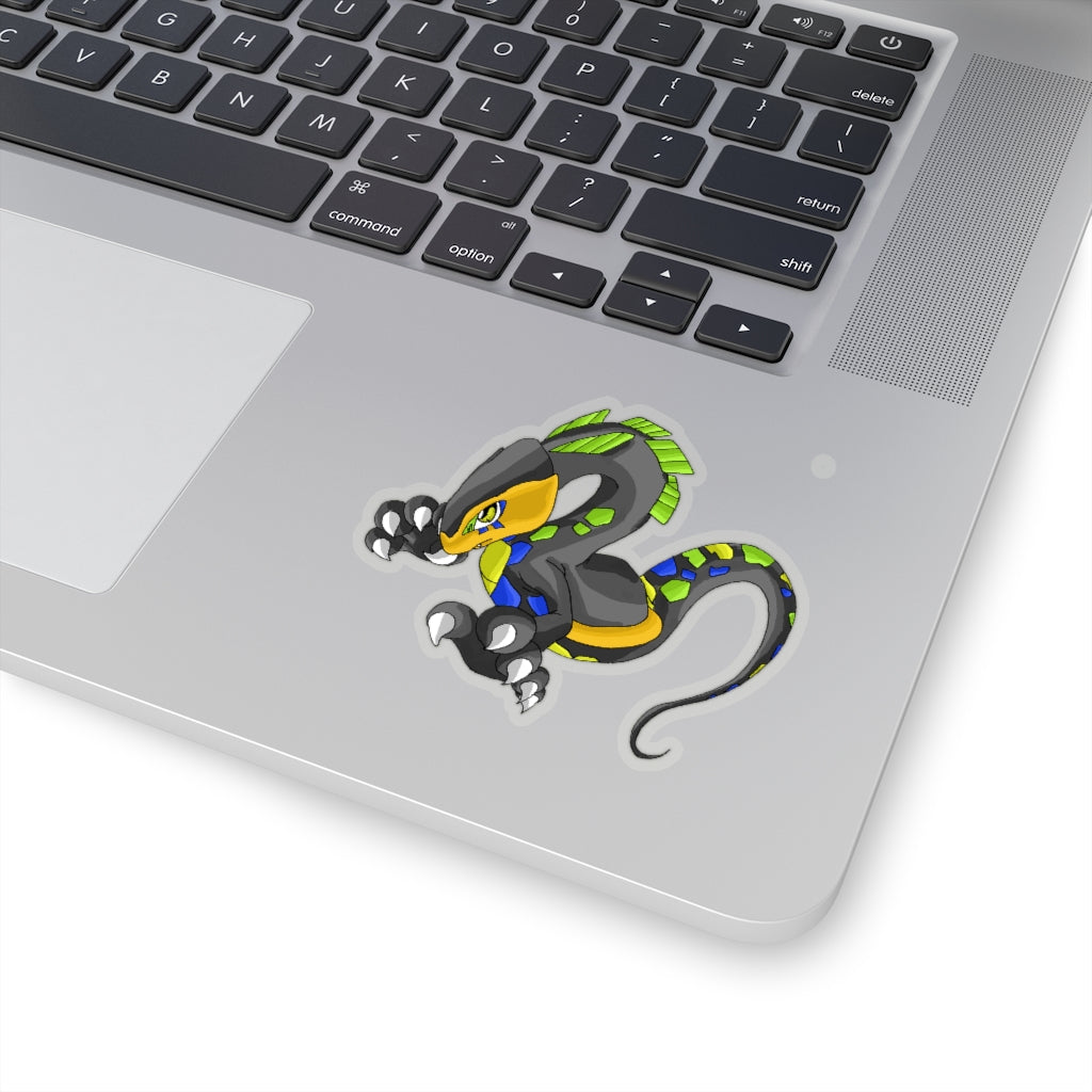 Glisstron Kiss-Cut Stickers showcasing various custom shapes and sizes on a white background.