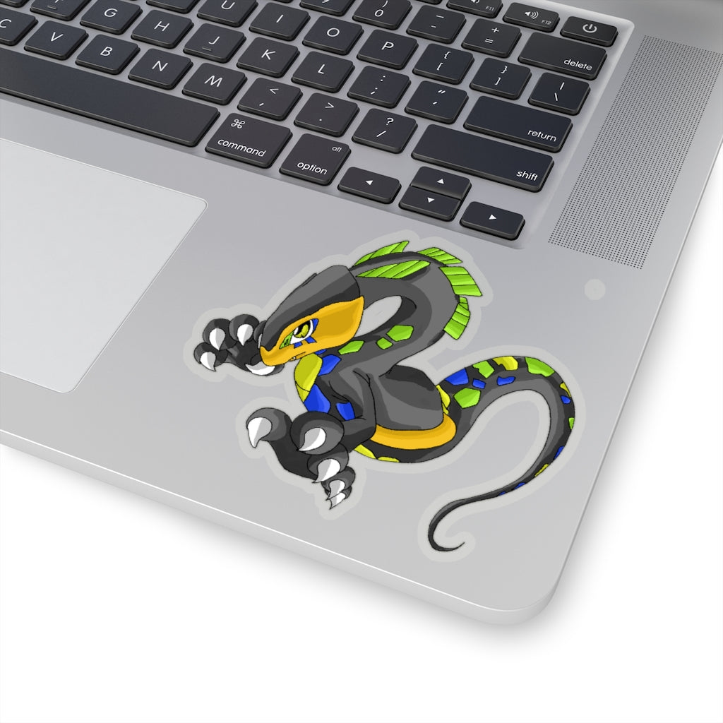 Glisstron Kiss-Cut Stickers showcasing various custom shapes and sizes on a white background.