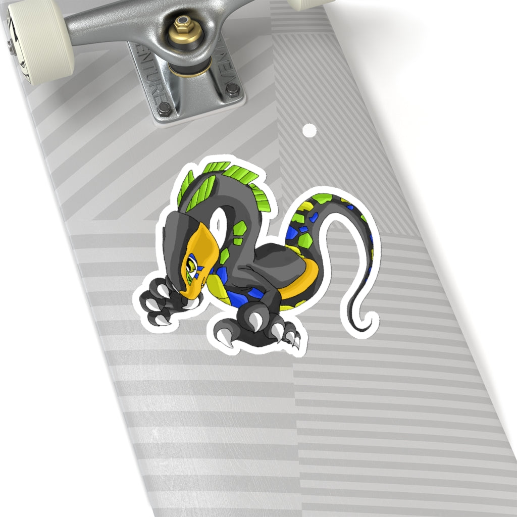 Glisstron Kiss-Cut Stickers showcasing various custom shapes and sizes on a white background.