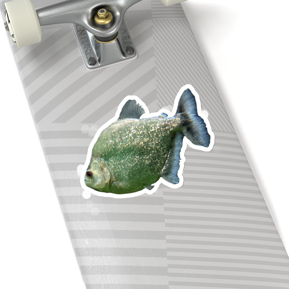 Glitter Green Fish Kiss-Cut Stickers showcasing vibrant colors and unique shapes, perfect for creative projects.