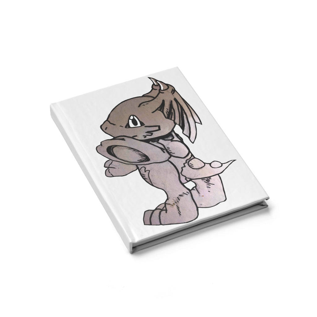 Glucose Journal - Blank with hardcover and colorful wraparound print, showcasing its blank pages for creativity.