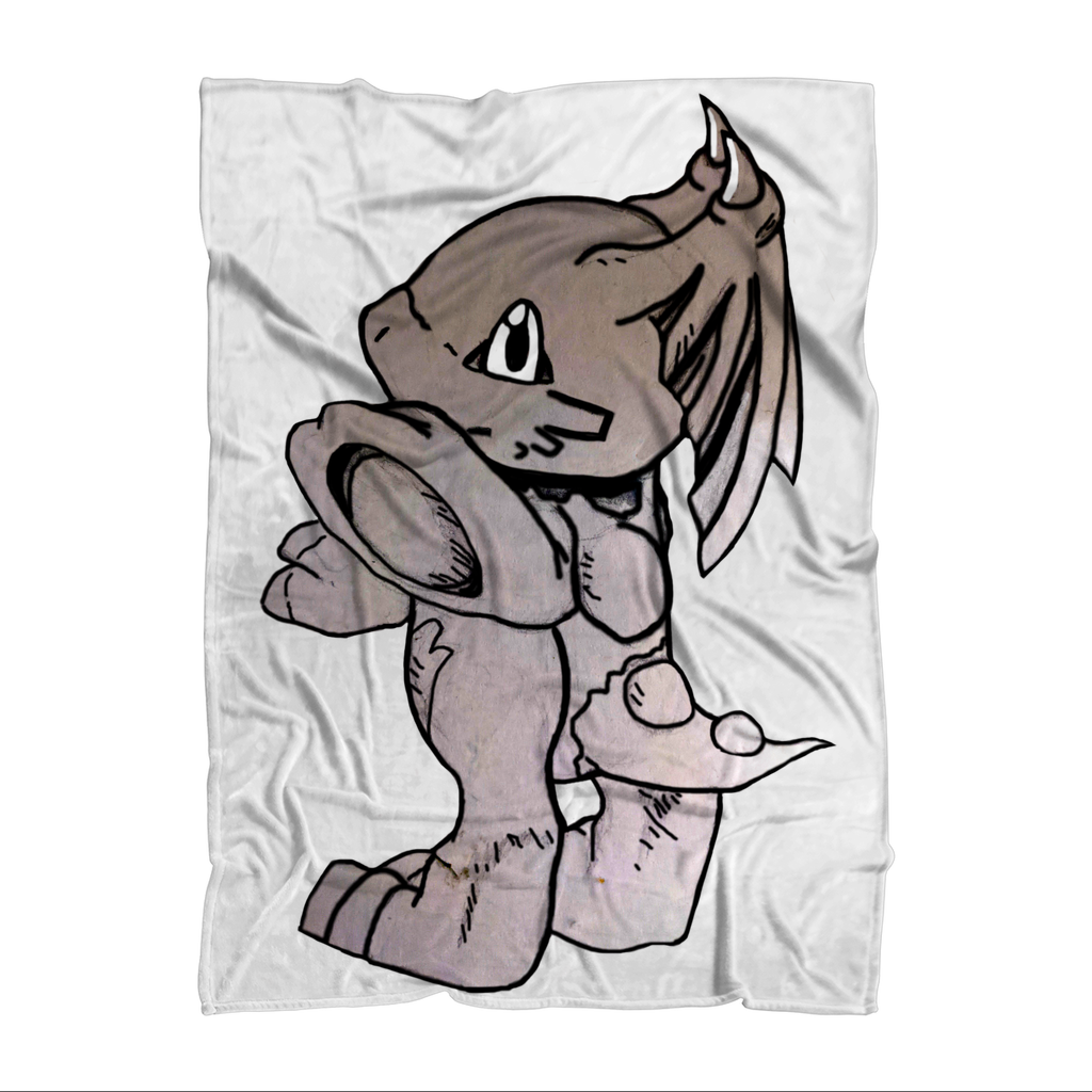 Glucose Sublimation Throw Blanket made from 100% polyester fleece, featuring a cozy design with a white back, perfect for home decor.