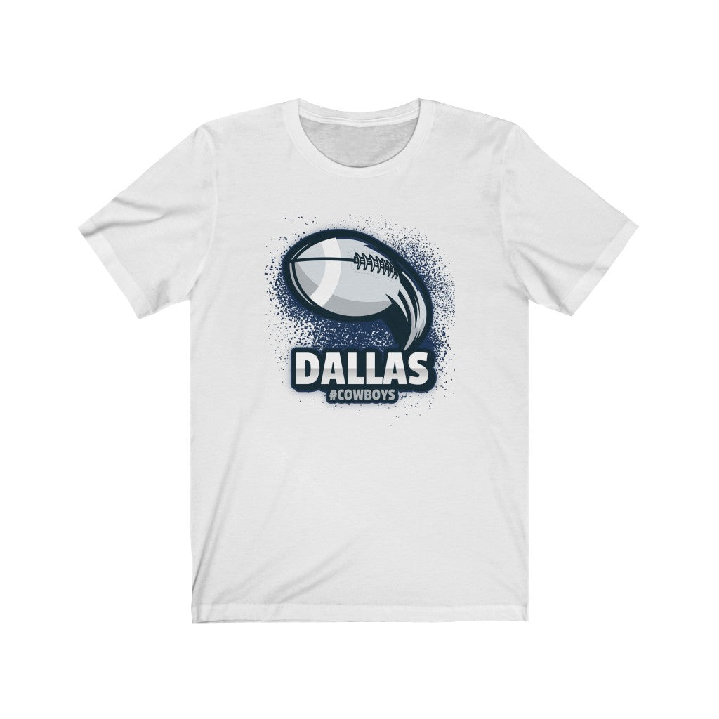 Go Team Dallas Cowboys National Football t-shirt made of 100% soft cotton with vinyl print design.