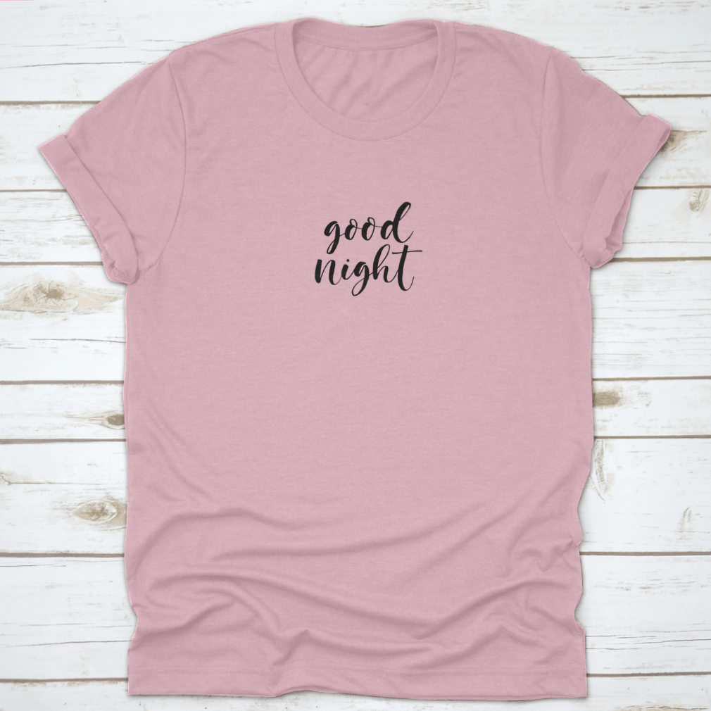 Good Night Card featuring elegant calligraphy on a soft cotton background, perfect for sending warm wishes.