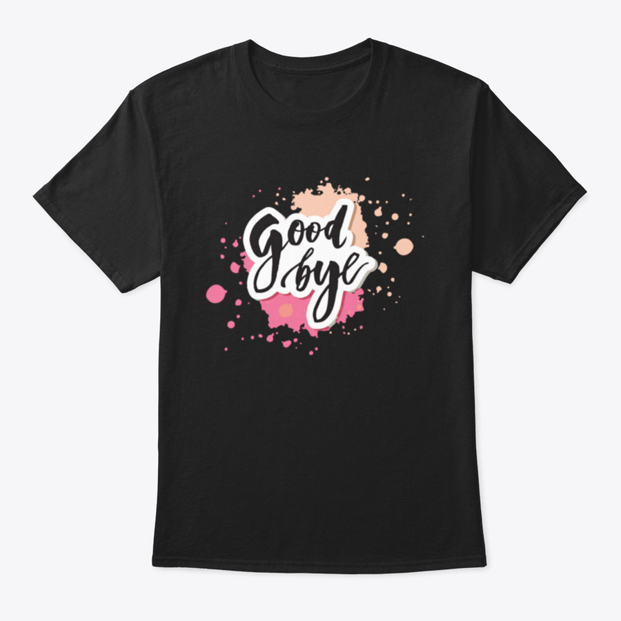 A watercolor vector design featuring the phrase 'Goodbye' in elegant calligraphy, showcasing vibrant colors and artistic flair.
